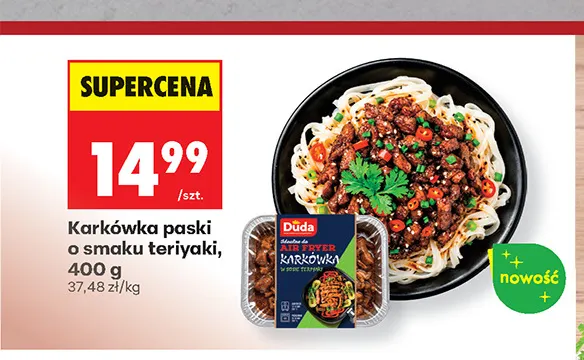 Karkówka paski o smaku teriyaki Duda promocja w Biedronka