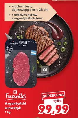 Argentyński rumsztyk Favourites promocja w Kaufland