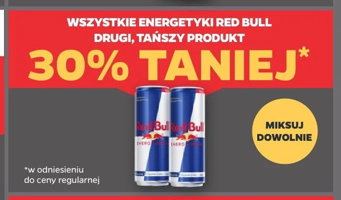 Energetyki Red Bull promocja w Netto
