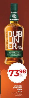 Whiskey Dubliner Irish promocja w Duży Ben