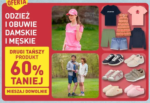 Odzież i obuwie damskie i męskie promocja w Aldi