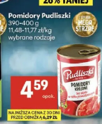Pomidory Pudliszki promocja w Delikatesy Centrum