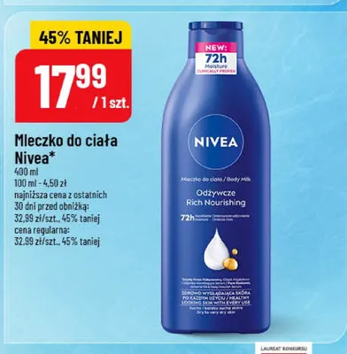 Mleczko do ciała Nivea Rich Nourishing promocja w POLOmarket