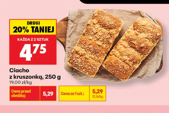 Ciacho z kruszonką promocja w Biedronka