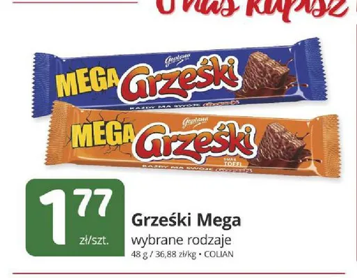 Wafel Grześki Mega promocja w Marketvita