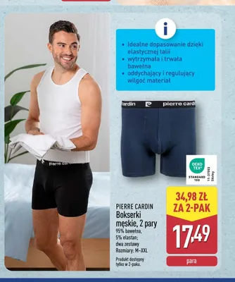 Bokserki męskie Pierre Cardin 2-pak promocja w Aldi