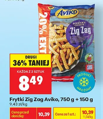 Frytki Zig Zag Aviko promocja w Biedronka