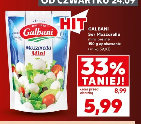 Ser Mozzarella mini Galbani promocja w Kaufland