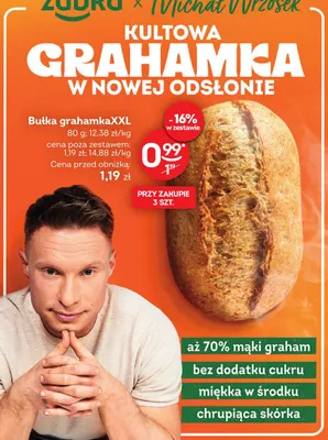 Bułka grahamka XXL promocja w Żabka