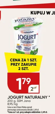 Jogurt naturalny promocja w Chata Polska