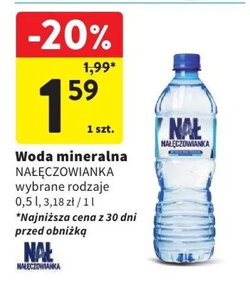 Woda mineralna promocja w Intermarche