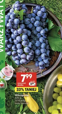 Winogrona białe, ciemne promocja w Delikatesy Centrum