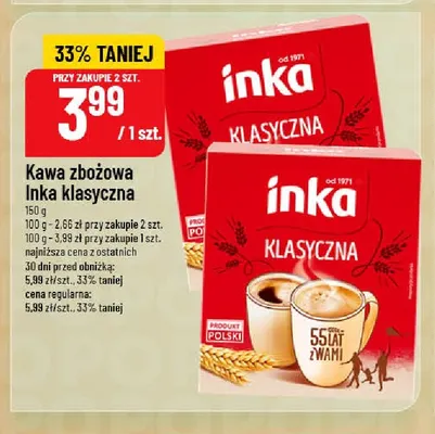 Kawa zbożowa Inka klasyczna promocja w POLOmarket
