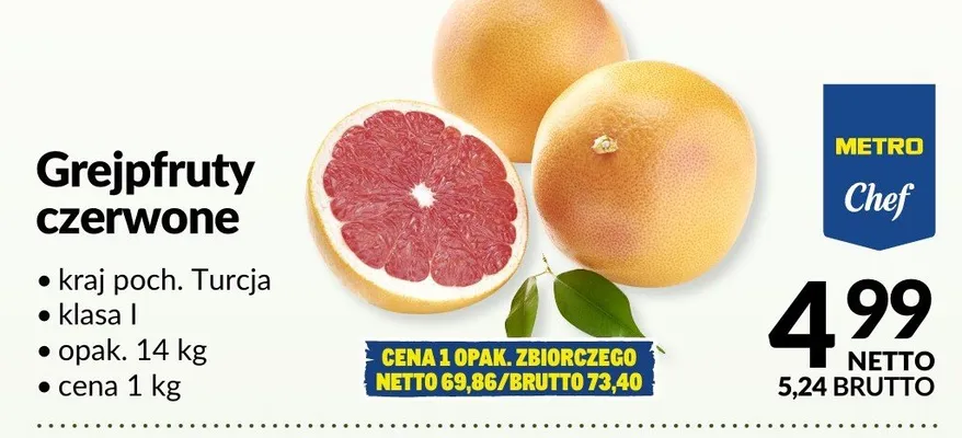 Grejpfruty czerwone promocja w Makro