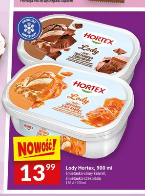 Lody Hortex śmietanka-czekolada promocja w Twój Market