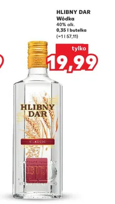 Wódka Hlibny Dar 40% alk. promocja w Kaufland