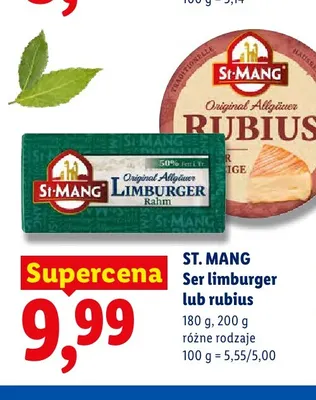 Ser Rubius St. Mang promocja w Lidl