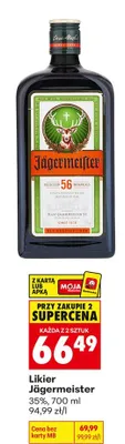 Likier Jägermeister 35% promocja w Biedronka