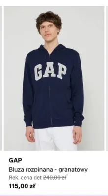 Bluza rozpinana GAP granatowa promocja w Lounge by Zalando