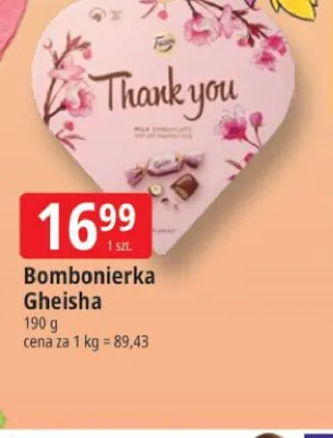 Bombonierka Gheisha promocja w Leclerc