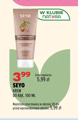 Krem do rąk Seyo promocja w Drogerie Natura