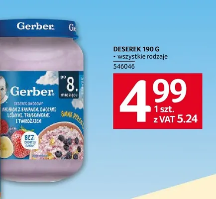 Deserek Gerber promocja w Selgros