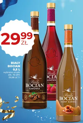 Likier Biały Bocian Słony Karmel 0,5L promocja w Duży Ben