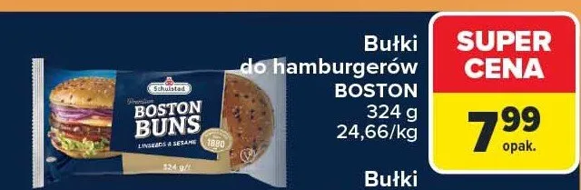 Bułki do hamburgerów promocja w Carrefour Market