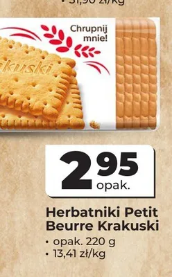 Herbatniki Petit Beurre Krakuski promocja w Odido