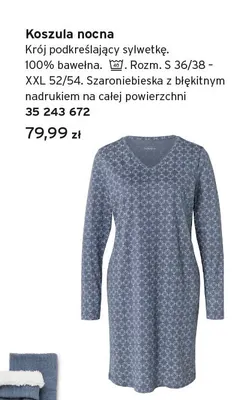 Koszula nocna promocja w Tchibo