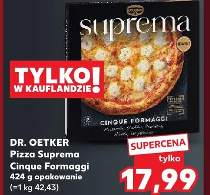 Pizza Suprema Cinque Formaggi Dr. Oetker promocja w Kaufland
