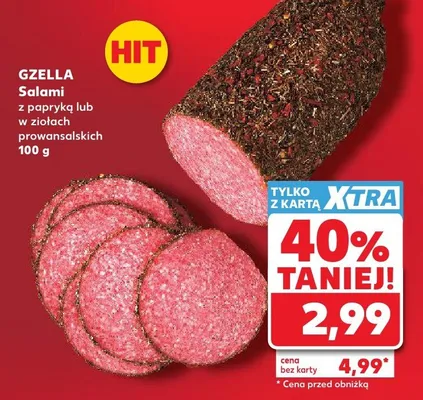 Salami z papryką Gzella promocja w Kaufland