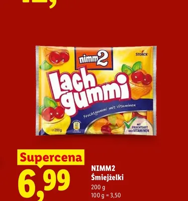 Żelki Nimm2 Śmiejżelki promocja w Lidl