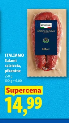 Salami salsiccia pikantne Italiamo promocja w Lidl