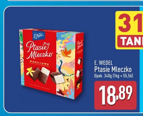 Ptasie Mleczko E.Wedel promocja w Aldi
