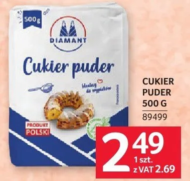 Cukier puder 500 g promocja w Selgros