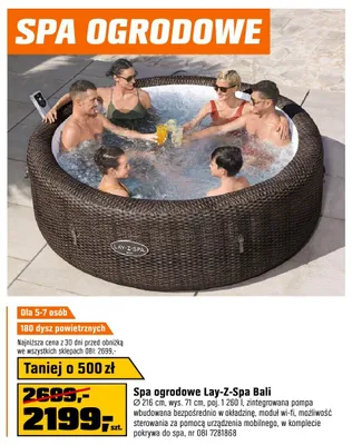 Spa ogrodowe Lay-Z-Spa Bali promocja w OBI