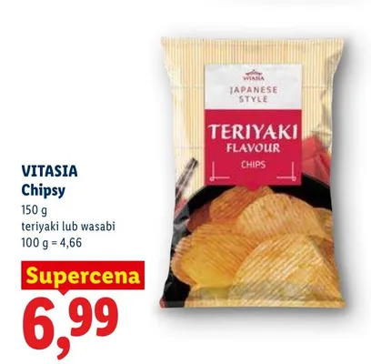 Chipsy teriyaki Vitasia promocja w Lidl