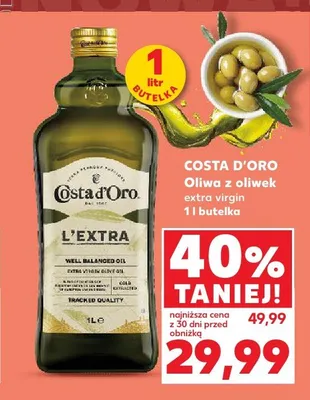 Oliwa z oliwek extra virgin Costa d'Oro promocja w Kaufland