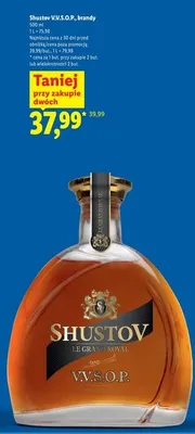 Brandy Shustov V.V.S.O.P. promocja w Lidl