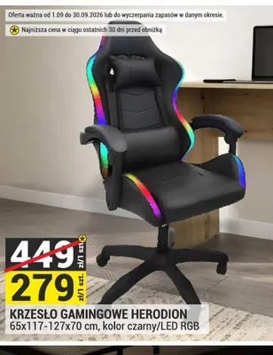 Krzesło gamingowe Herodion promocja w Merkury Market