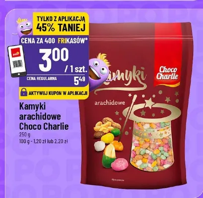Kamyki arachidowe Choco Charlie promocja w POLOmarket