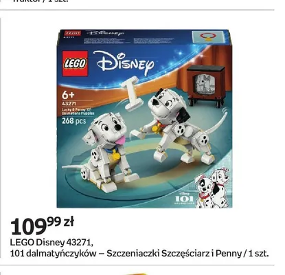 Klocki LEGO Disney 43271 101 dalmatyńczyków Szczeniaczki Szczęściarz i Penny promocja w Empik