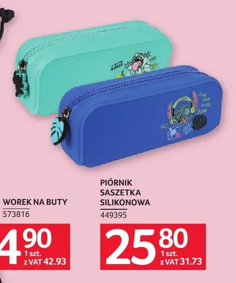 Piórnik saszetka silikonowa Stitch promocja w Selgros