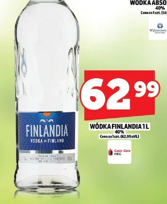 Wódka Finlandia 1l promocja w TOPAZ