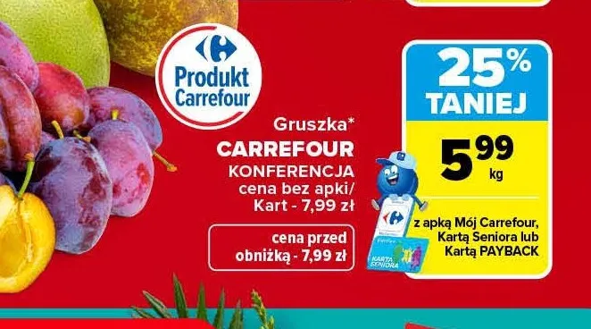 Gruszki Carrefour Konferencja promocja w Carrefour Market