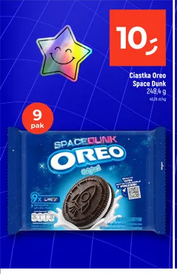 Ciastka Oreo Space Dunk 9-pak promocja w Dealz
