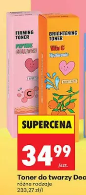 Toner do twarzy rozjaśniający Dearboo Vita C Hyaluronic promocja w Biedronka