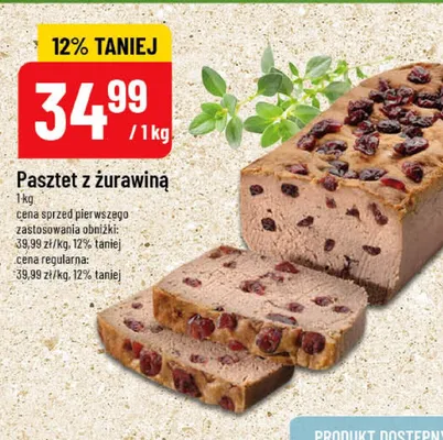 Pasztet z żurawiną promocja w POLOmarket