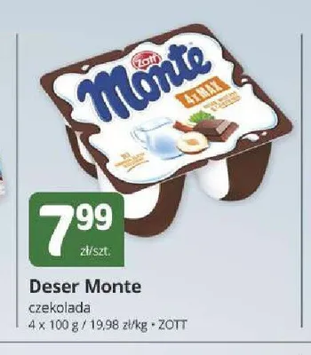 Deser Monte czekolada 4-pak promocja w Marketvita